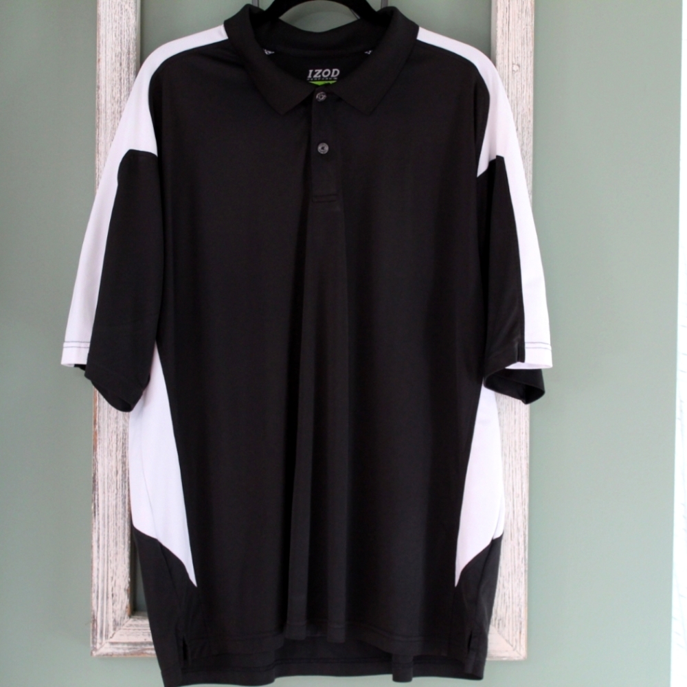 IZOD Perform Men's Black Golf Polo size XXL
